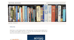Desktop Screenshot of bethelbooks.com