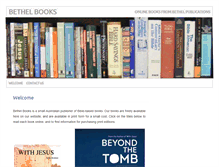 Tablet Screenshot of bethelbooks.com